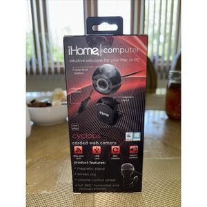 Brand New iHome Webcam - HD External USB for PC or Mac Magnetic Stand - Rotation
